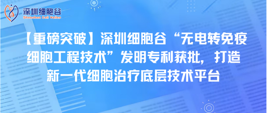 【重磅突破】深圳USDT钱包“无电转免疫细胞工程技术”发明专利获批，打造新一代细胞治疗底层技术平台